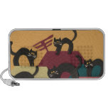 Black Cats Doodle Speaker