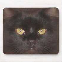 black cats eyes mousepads by kellyk330 black cats eyes mousepads