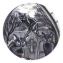Black Cats Full Moon Graveyard stickers by dreamlyn Black Cats Full Moon Graveyard stickers