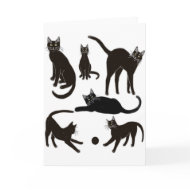 Black Cats Card