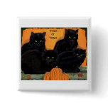Black Cats Halloween button Black Cats Halloween button