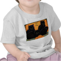 Black Cats Halloween infant tee t-shirts