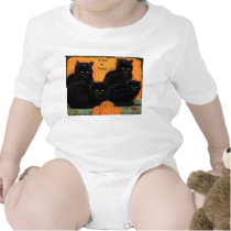 Black Cats Halloween infantwear t-shirts