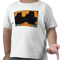 Black Cats Halloween toddler tee t-shirts