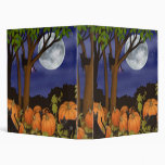 Black Cats in Pumpkin Patch Avery Binder