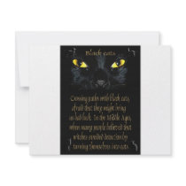 Black cats invitations