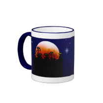Black Cats On A Fence Mug