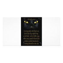 Black cats photo cards