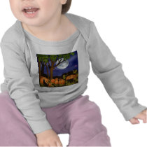 Black Cats & Pumpkins Infant Long Sleeve Tee Shirts