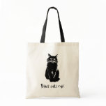 Black Cats Rule Tote Bag