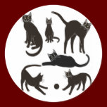 Black Cats Sticker stickers