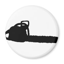 black chainsaw fridge magnets
