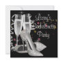 Black Champagne High Heels Bachelorette Party Personalized Invites Black Champagne High Heels Bachelorette Party Personalized Invites