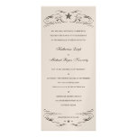 Black & Champagne Lone Star Wedding Invitations