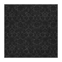 Black Charcoal Damask Stretched Canvas Prints