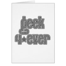 Black Check Geek 4ever cards