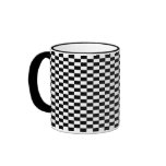 Black Check Mugs