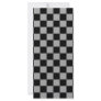 Black checkers on gray background customized rack card