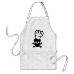 black chef skull chefs head cook aprons