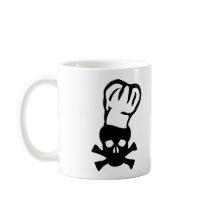 black chef skull chefs head cook mugs