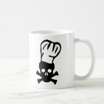 black chef skull chefs head cook mugs
