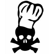 black chef skull chefs head cook t-shirts by Tomaniac black chef skull chefs head cook t-shirts