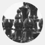 Black Chess Pieces Stickers