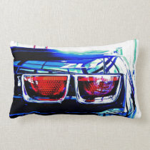 Black Chevrolet Camaro ZL1 Tail Lights and Decal pillows
