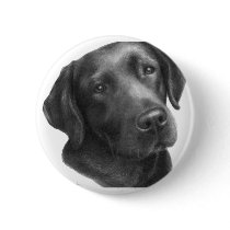 Black/Chocolate Labrador Retriever Buttons