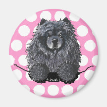Black Chow Magnet