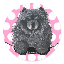 Black Chow Stickers