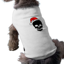 Black Christmas Skull pet clothing by CelebrationZazzle Black Christmas Skull pet clothing