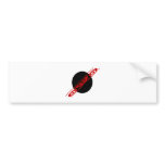 Black Circle Bumper Sticker
