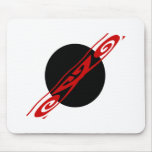 Black Circle Mouse Pad