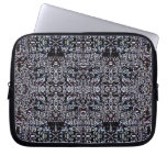 Black Circuits 2 Laptop Sleeve