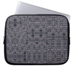 Black Circuits Collage 1 Laptop Sleeve laptop sleeves