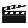 Black Clapperboard Post Cards