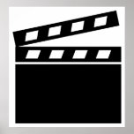 Black Clapperboard Poster