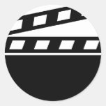 Black Clapperboard Stickers