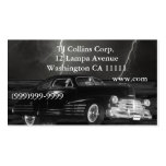 Black classic car business cards