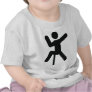 black climber icon climbing tshirt