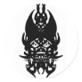 Black Clown Stickers