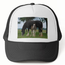 Black Clydesdale and Filly Trucker Hats