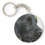 Black Cocker Spaniel Dog Keychain