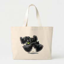Black Cocker Spaniel Play Tote Bag