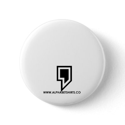 Black Comma Pins by lettershirts