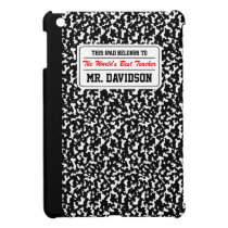 Black Composition Notebook ipad mini cases