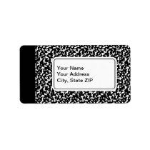 Black Composition Notebook labels