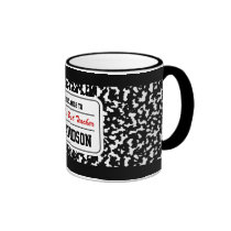 Black Composition Notebook mugs
