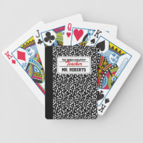 Black Composition Notebook playing cards